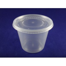 C-116-20 PP Round Deli Clear Container w/ PP Clear Lid